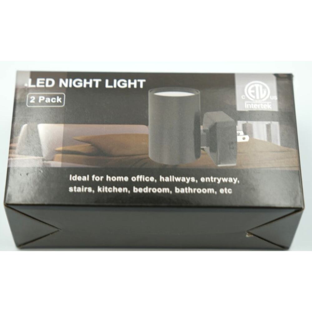 LED Night Light - 2 Pack (Total 4 lights) New & Sealed -‎ Stylish and Bright!